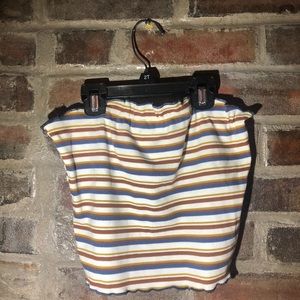 Striped tube top